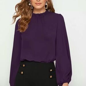 SHEIN Deep Purple Blouse